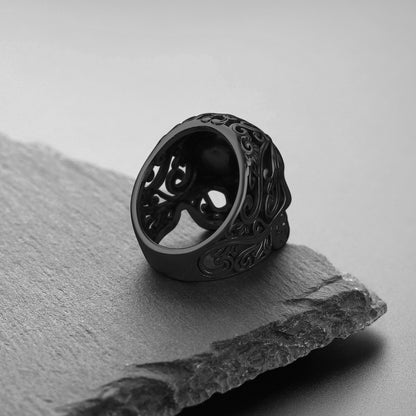 Punk Skull Hollow Sugar Ring for Men