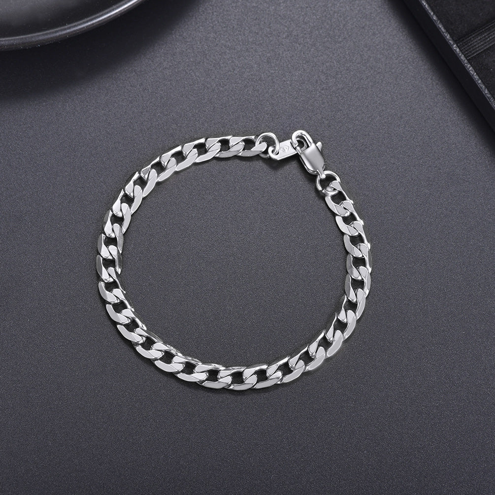 FaithHeart Cuban Link Bracelet Chain Bracelet For Men FaithHeart