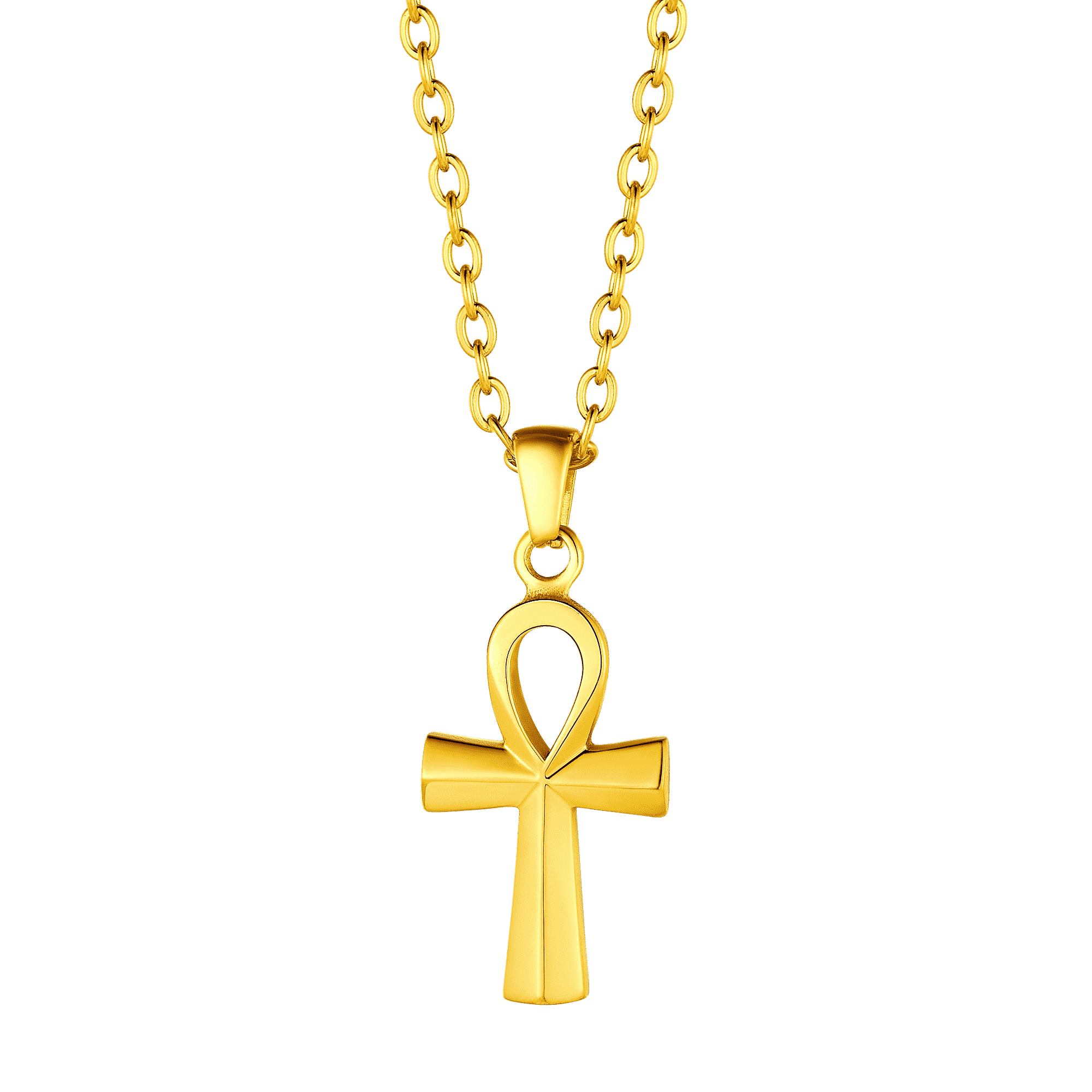 FaithHeart Egyptian Ankh Cross Necklace For Men FaithHeart