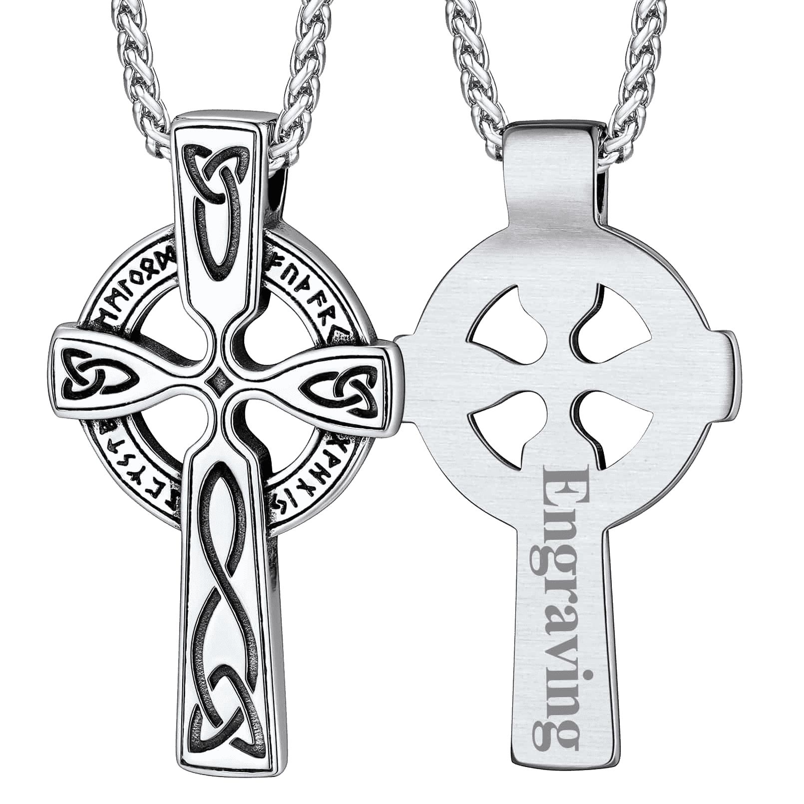Irish Celtic Knot Cross Necklace With Viking Runes FaithHeart Jewelry irish-celtic-knot-cross-necklace-with-viking-runes-faithheart-jewelry