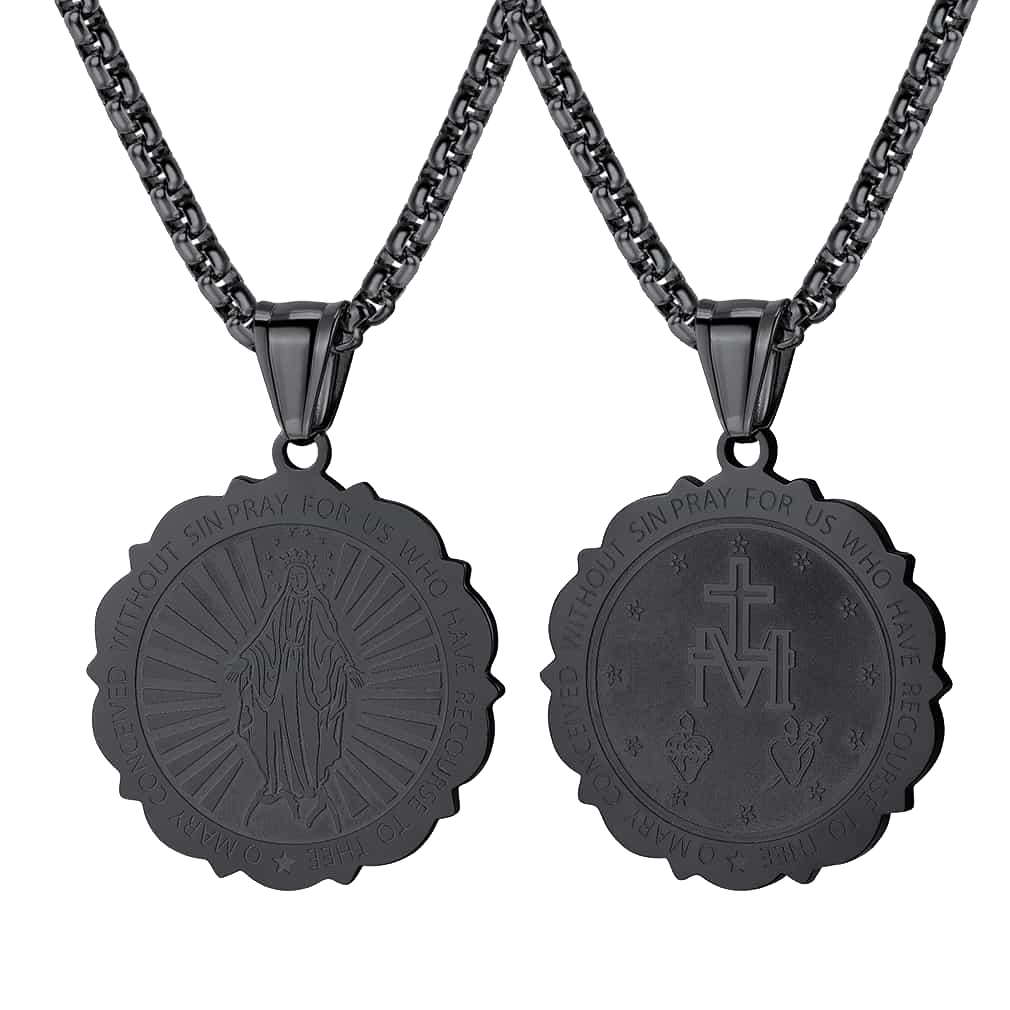 FaithHeart Virgin Mary Necklace Catholic Charm Necklace Of Blessed FaithHeart