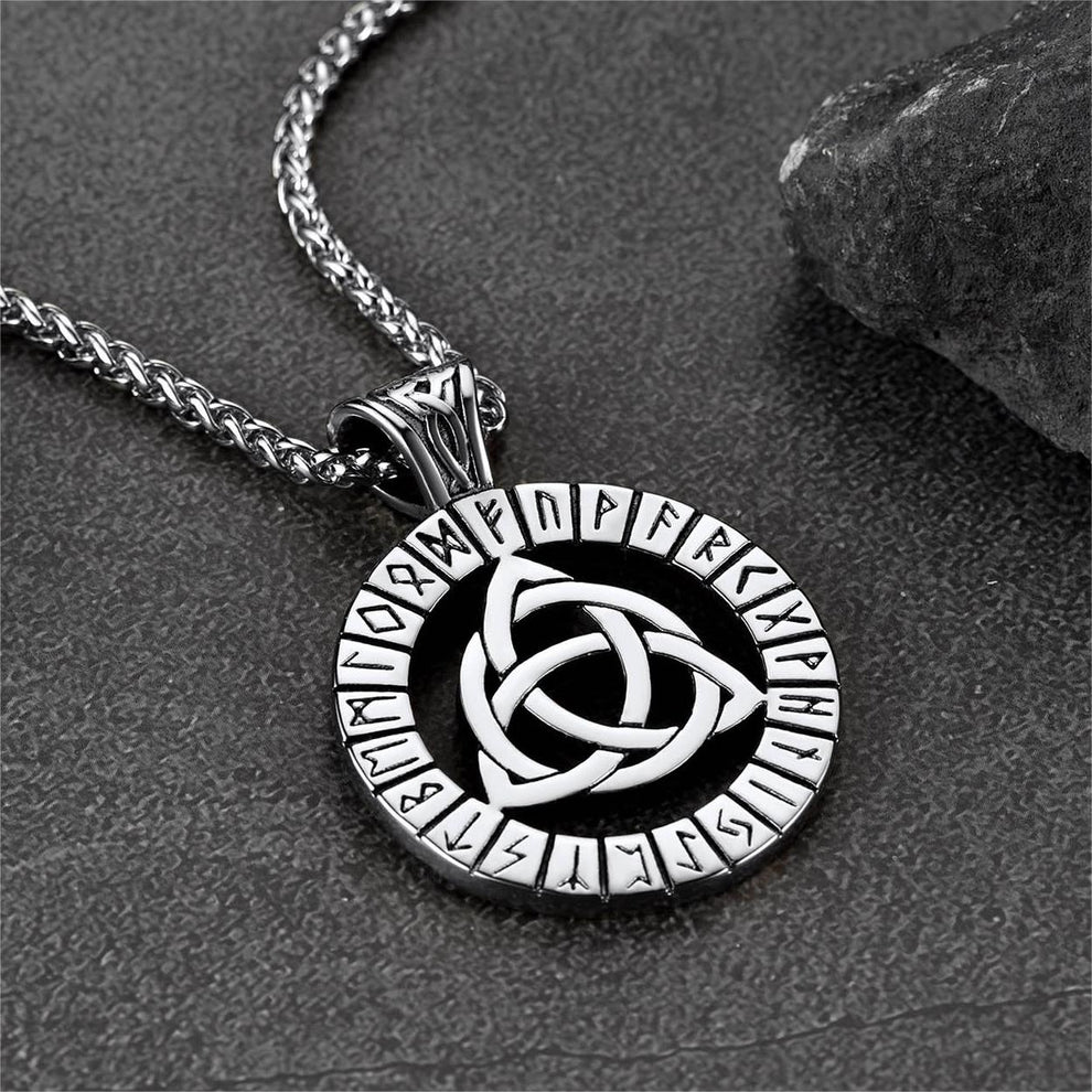 Celtic Knot Necklace With Viking Runes Men s Gift FaithHeart Jewelry celtic-knot-necklace-with-viking-runes-men-s-gift-faithheart-jewelry