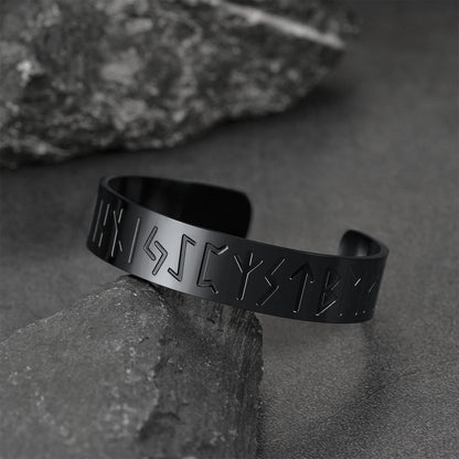 FaithHeart Viking Rune Cuff Bracelet For Men FaithHeart