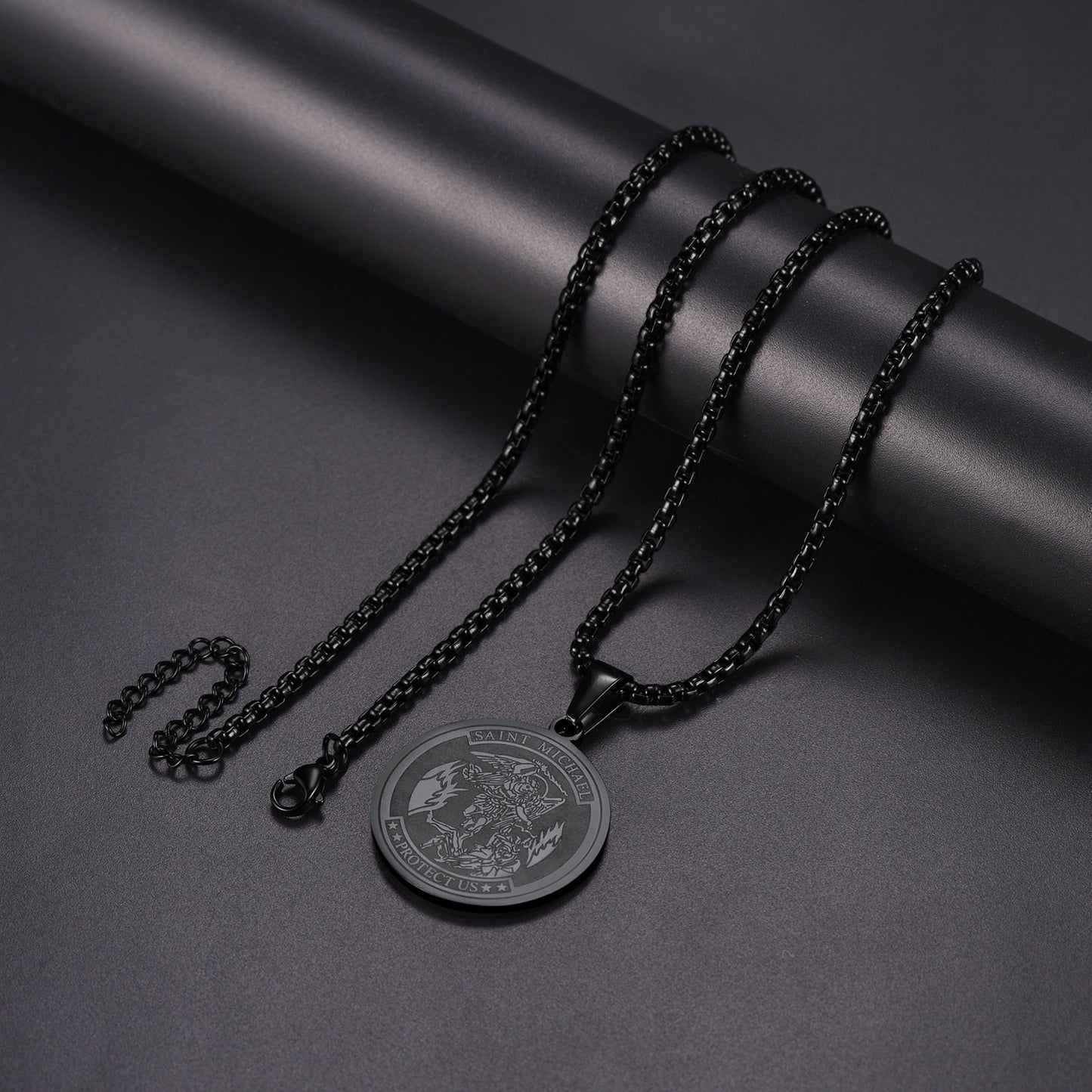 FaithHeart St. Michael Coin Necklace Medal Protection Pendant FaithHeart