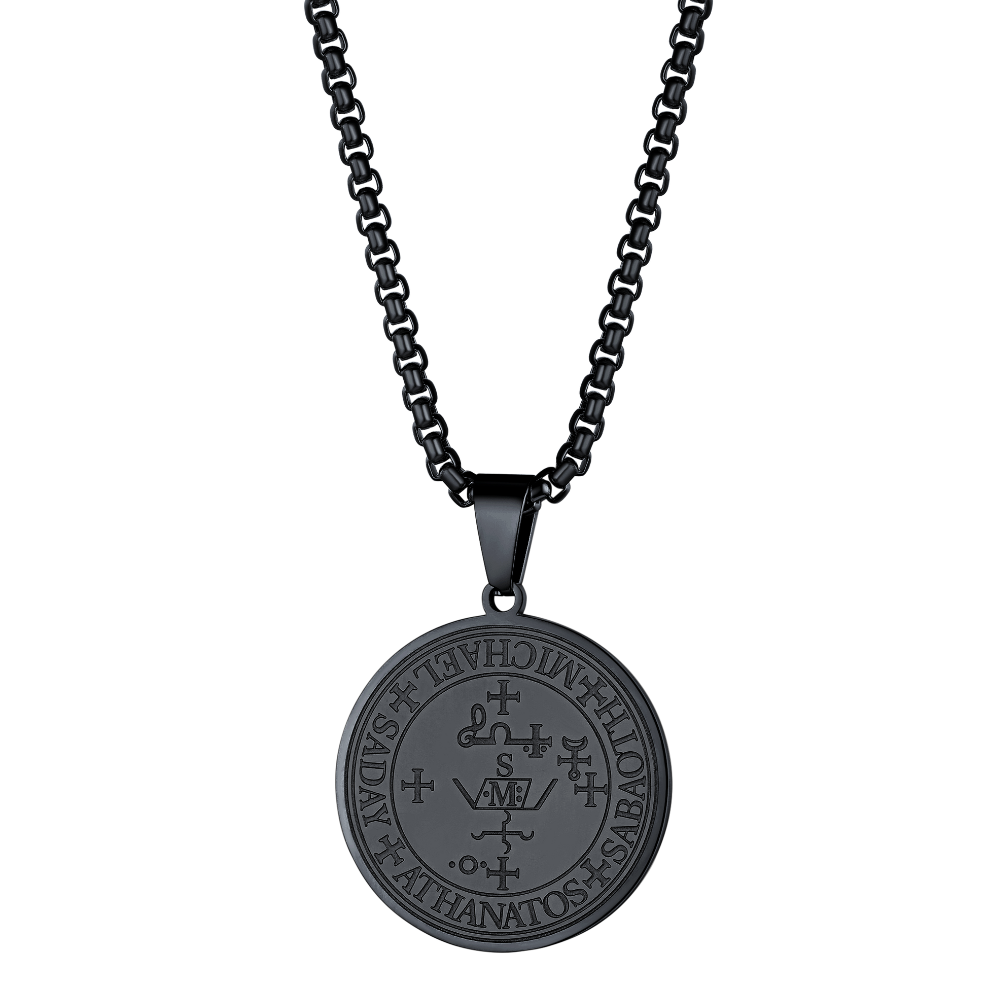 FaithHeart Sigil of Archangel Michael Talisman Necklace for Men FaithHeart