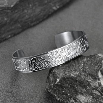 FaithHeart Viking Celtic Tree of Life Arm Ring Bracelet for Men FaithHeart