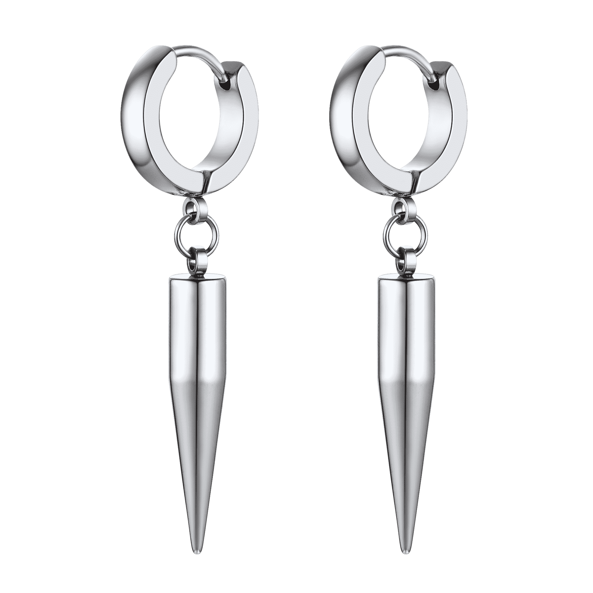 Punk Long Spike Dangle Hoop Earrings