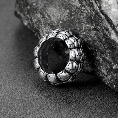 FaithHeart Gothic Stainless Steel Skull Ring for Men FaithHeart
