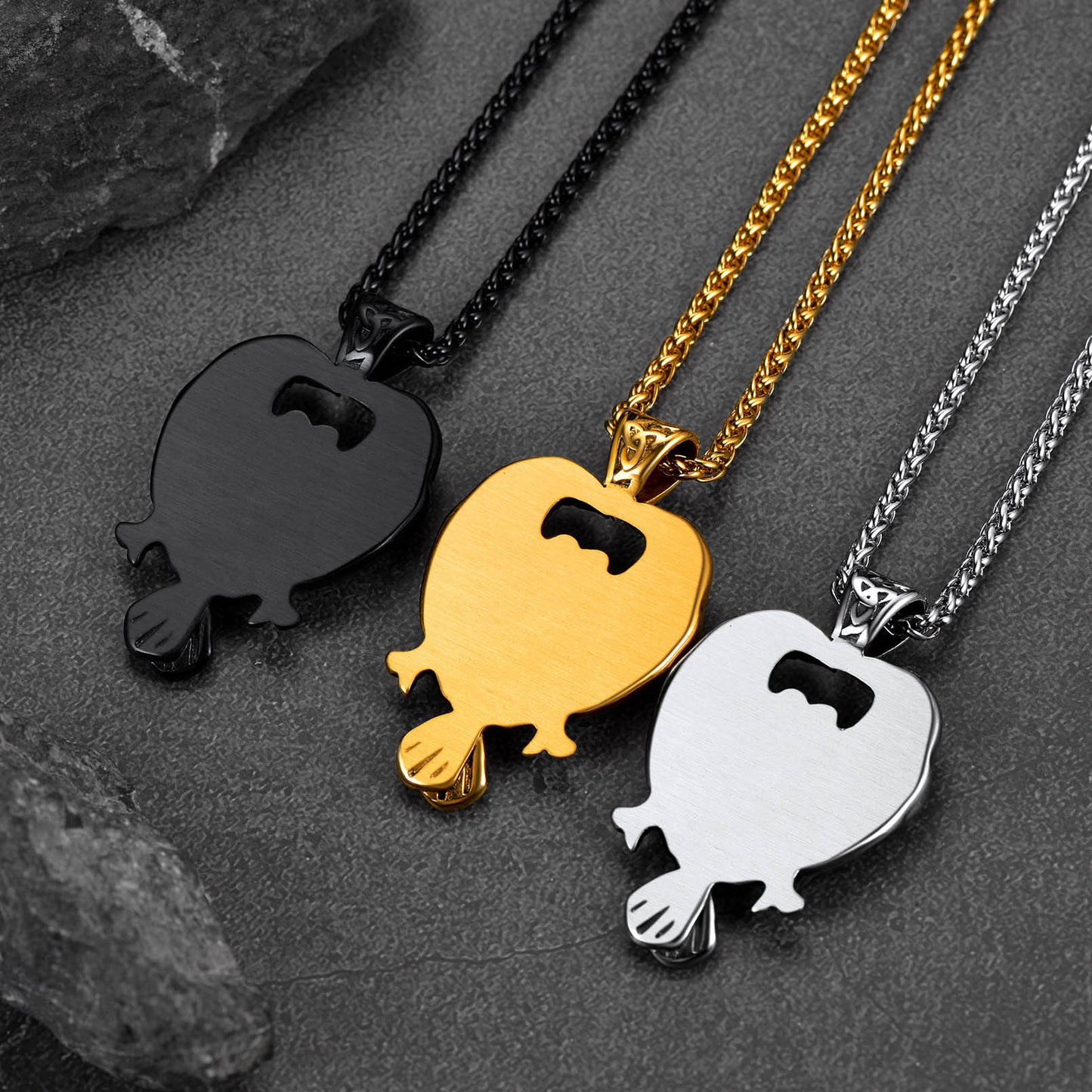 FaithHeart Viking Odin's Ravens Necklace Huginn and Muninn Pendant FaithHeart