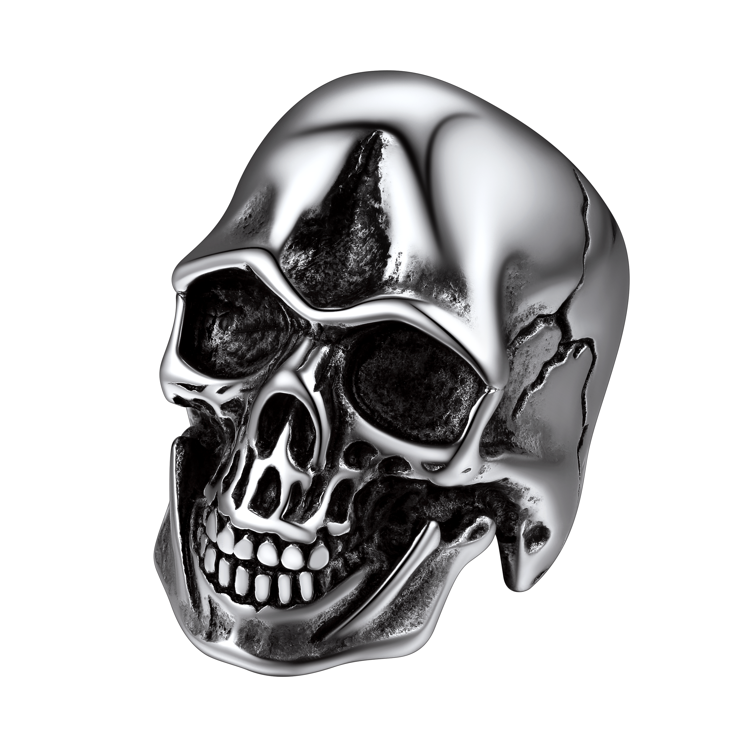 Gothic Biker Skull Stainless Steel Ring