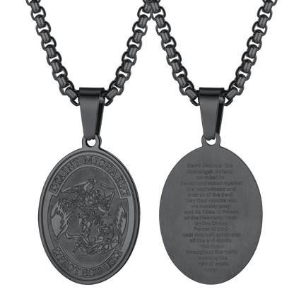 FaithHeart Archangel St. Michael Pendant Necklace Medal For Men FaithHeart