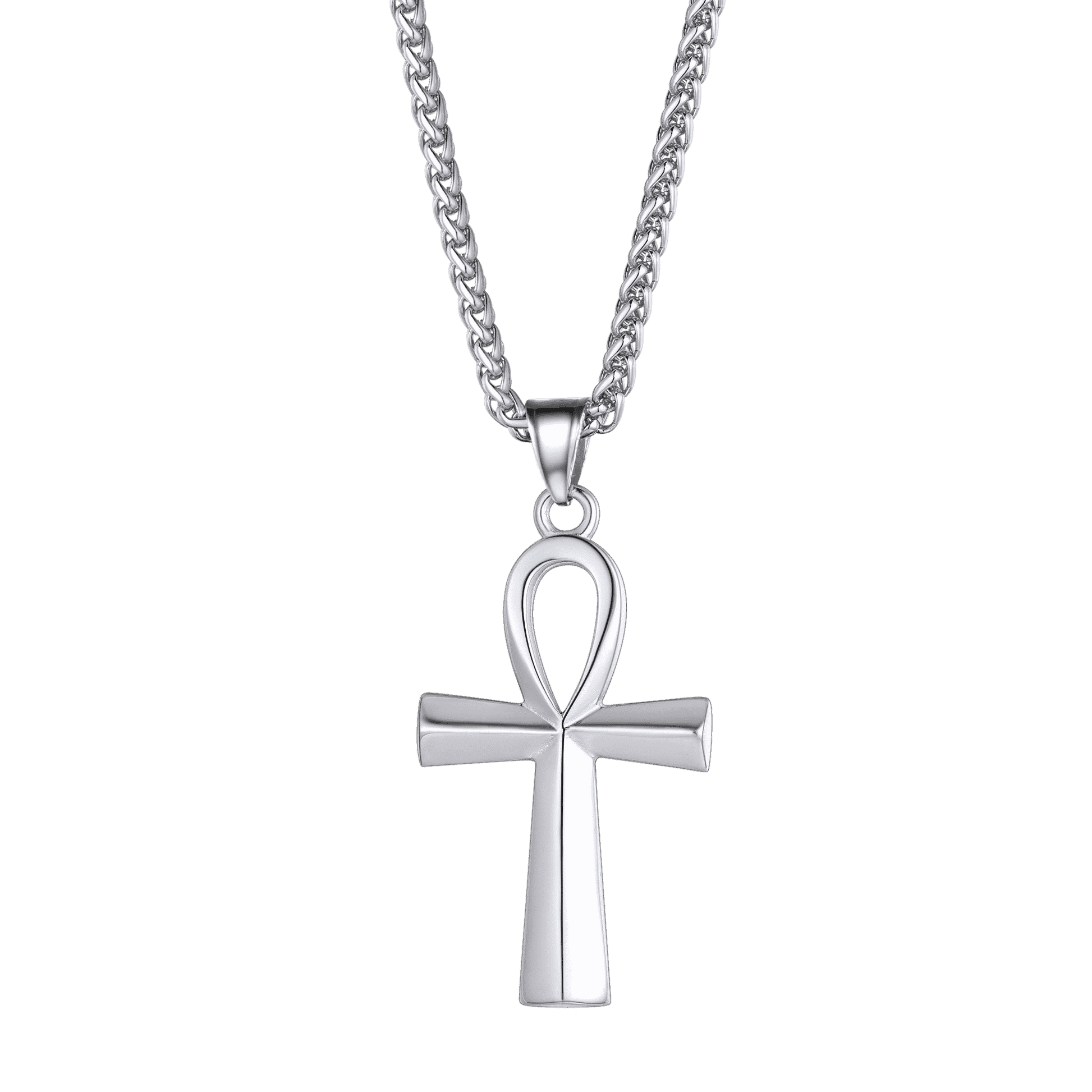 FaithHeart Egyptian Ankh Cross Necklace For Men FaithHeart