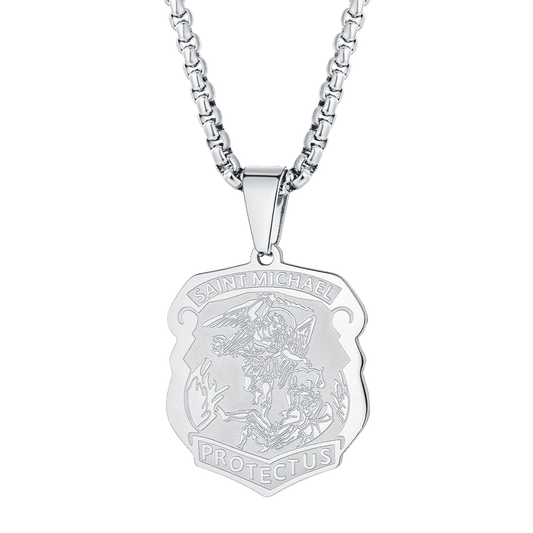 FaithHeart The Archangel St. Michael Necklace Medal Shield Pendant FaithHeart