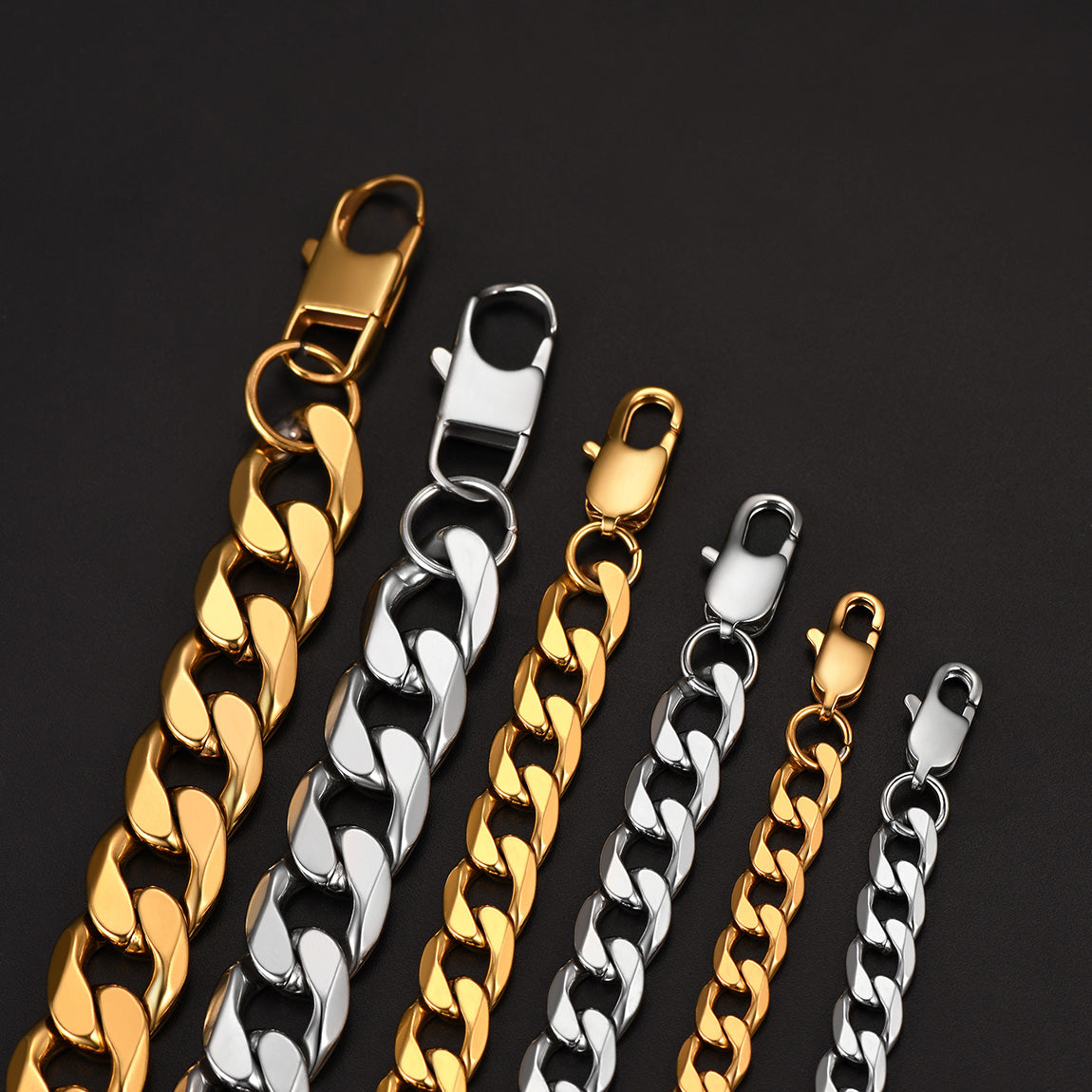 FaithHeart Cuban Link Bracelet Chain Bracelet For Men FaithHeart