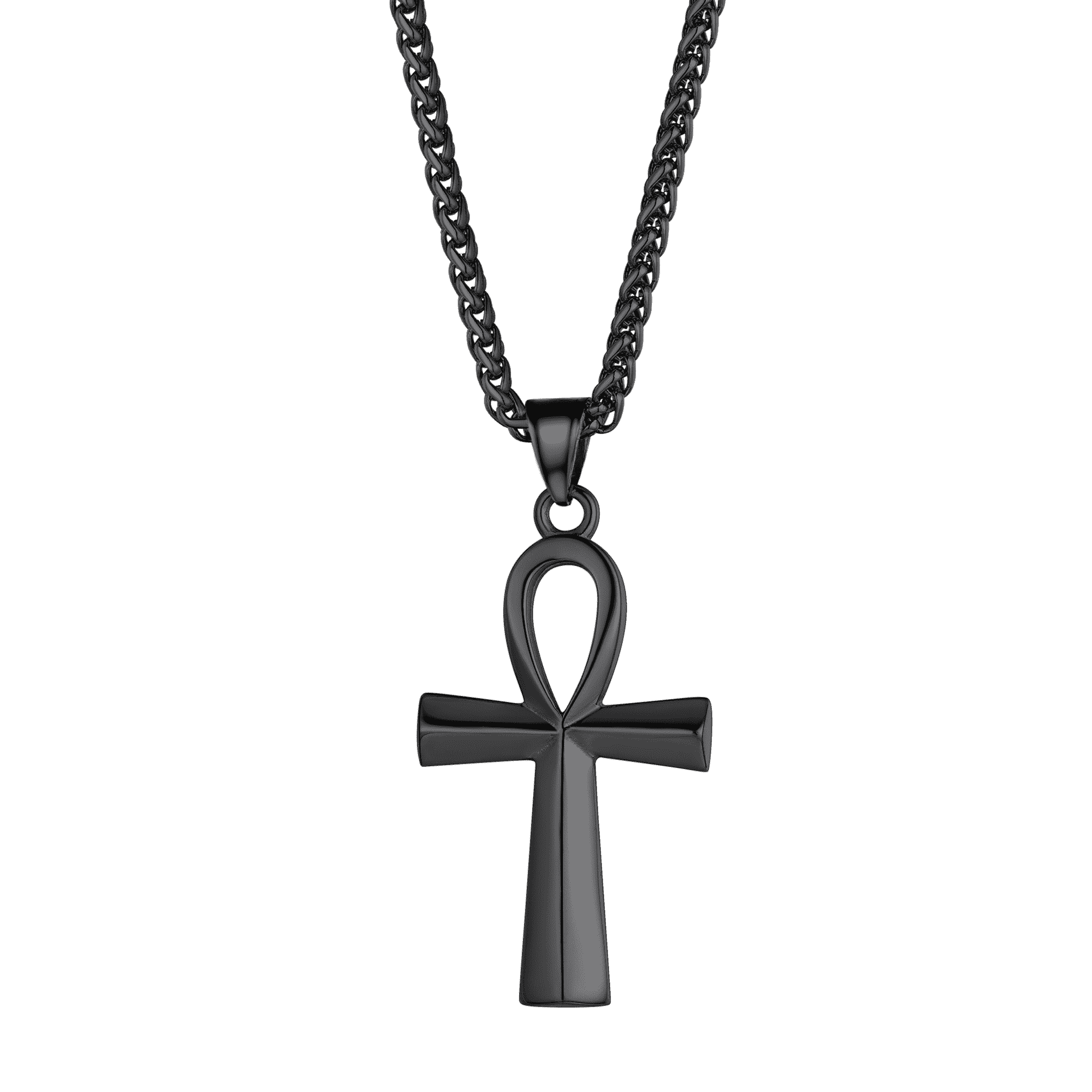 FaithHeart Egyptian Ankh Cross Necklace For Men FaithHeart