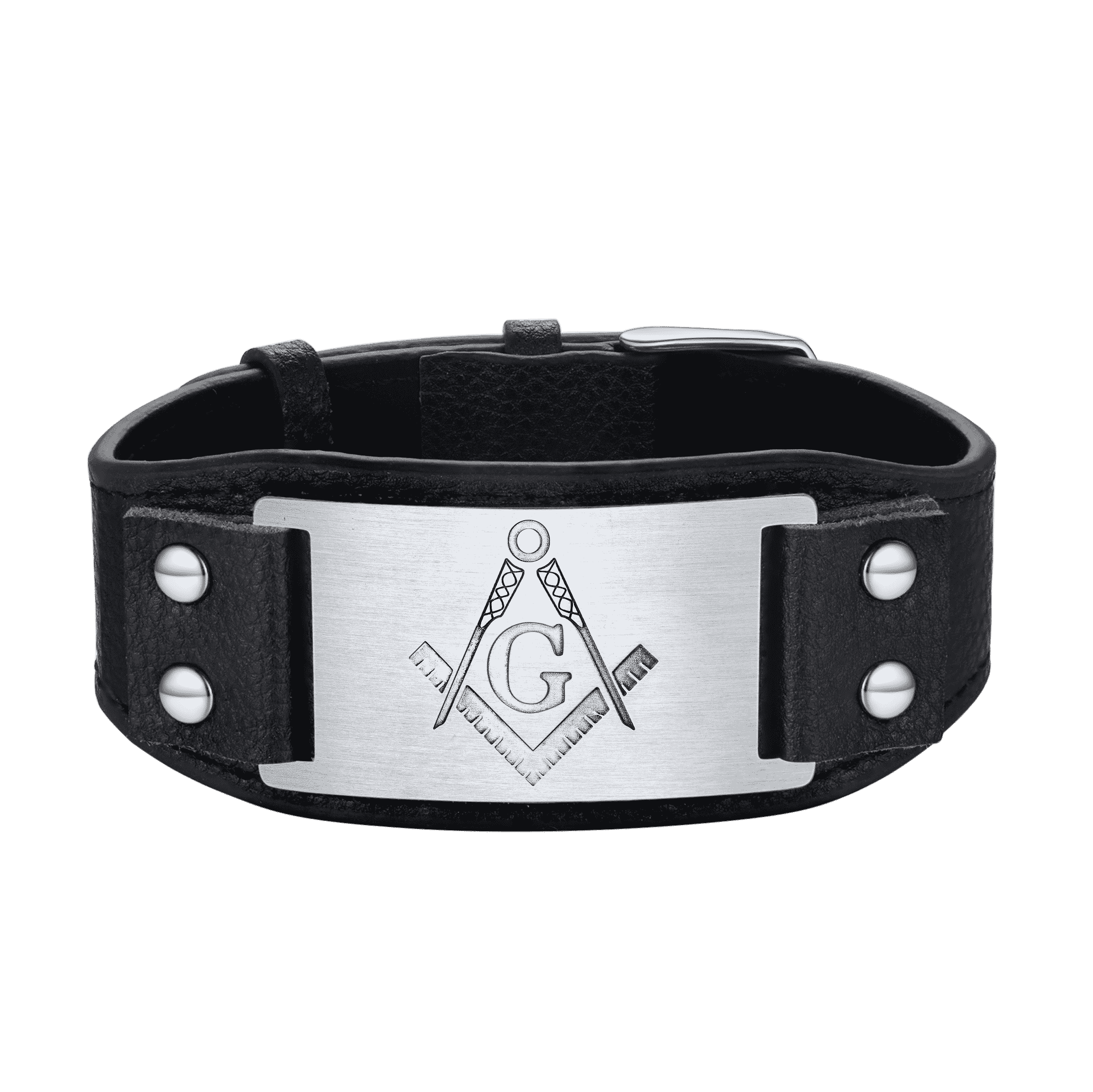Flash Sale Masonic Cuff Bracelet Leather Wristband