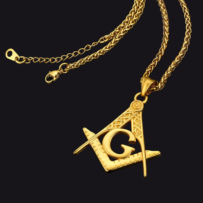 FaithHeart Masonic Pendant Necklace for Freemason FaithHeart