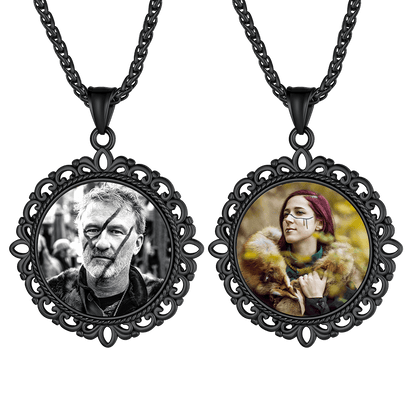 FaithHeart Custom Celtic Photo Pendant Memorial Necklace with Picture FaithHeart