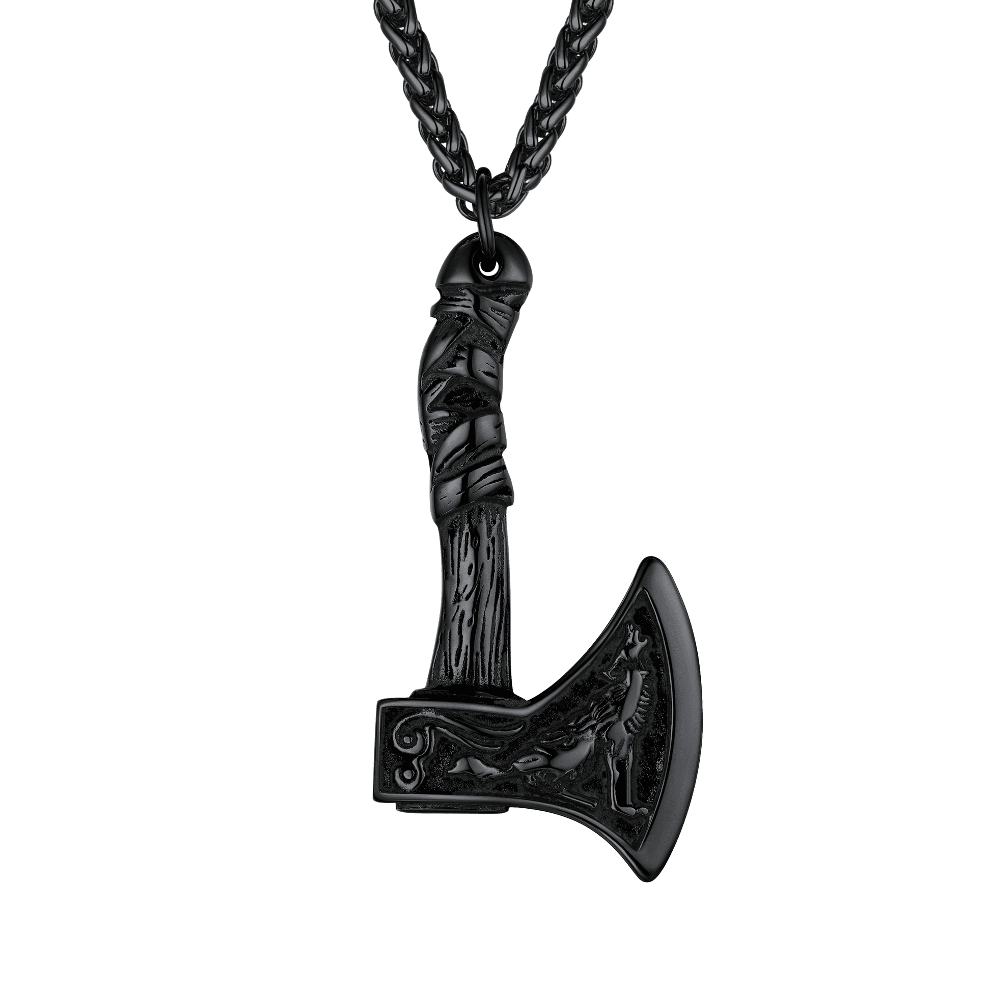 FaithHeart Viking Battle Axe Necklace for Men FaithHeart