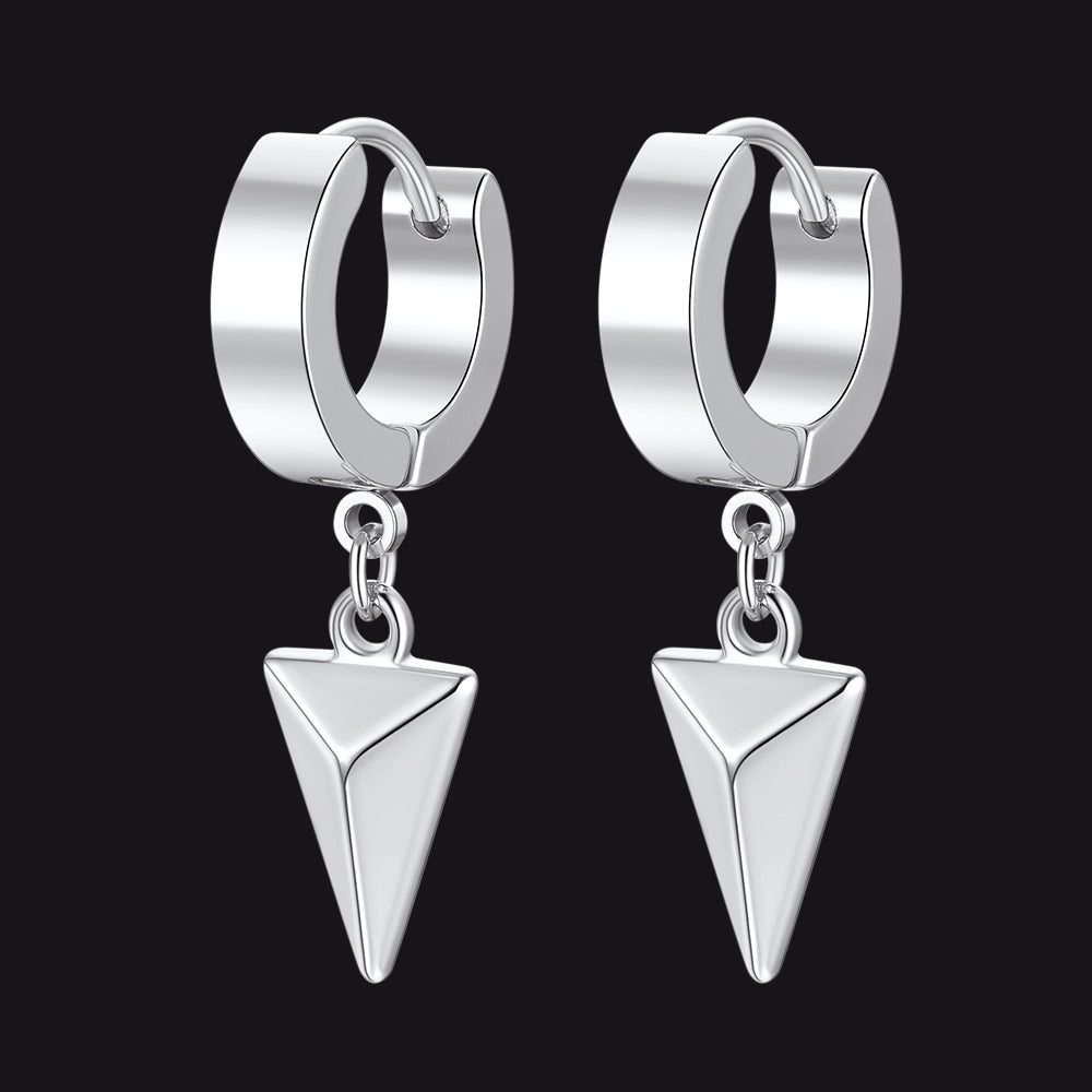 Flash Sale Triangle Spike Dangle Hoop Earrings