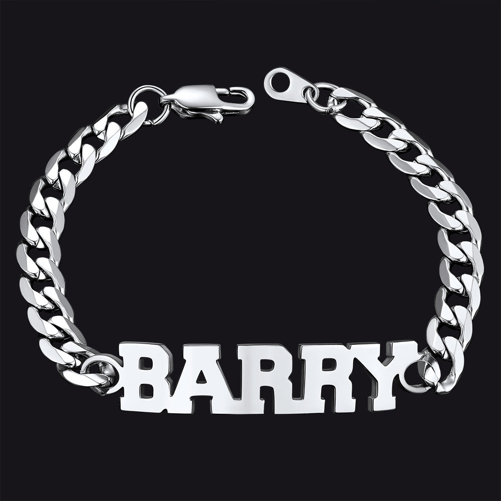 Customized Name Cuban Chain Bracelet