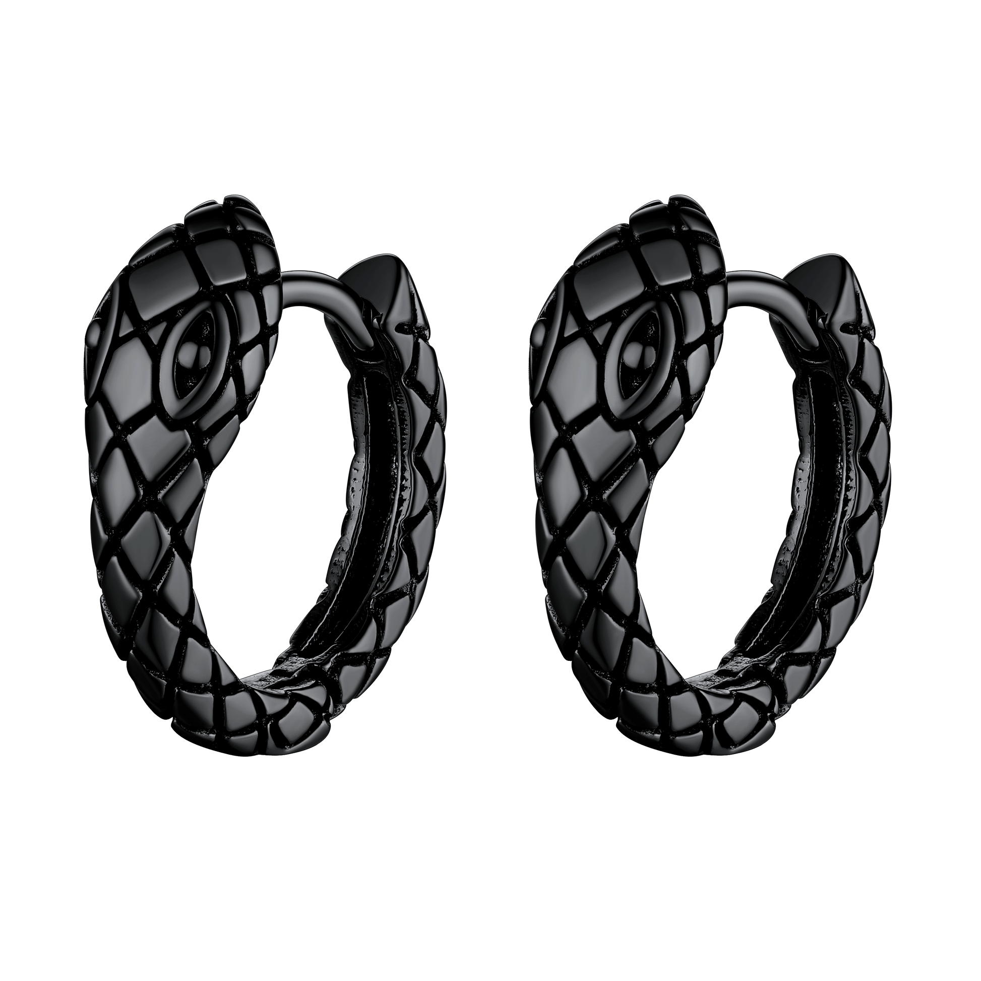 FaithHeart Snake Hoop Earrings Gothic Huggie Earrings FaithHeart