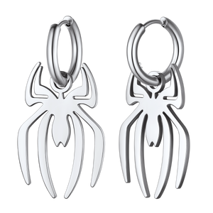 FaithHeart Gothic Spider Drop Earrings Stainless Steel FaithHeart