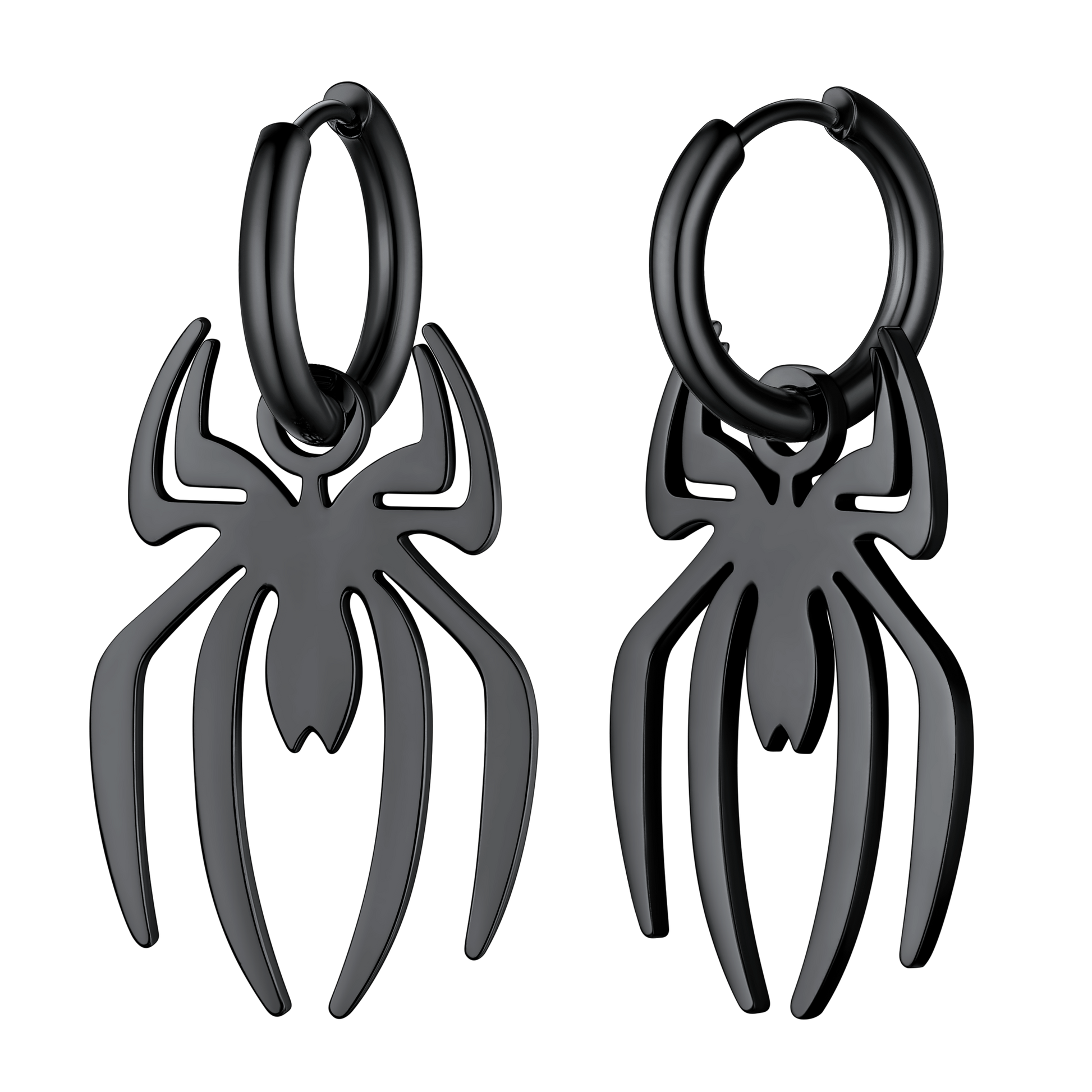 FaithHeart Gothic Spider Drop Earrings Stainless Steel FaithHeart