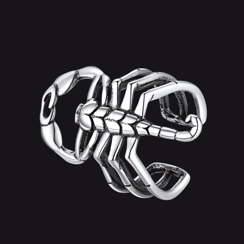 FaithHeart Sterling Silver Scorpion Ear Cuff for Men FaithHeart