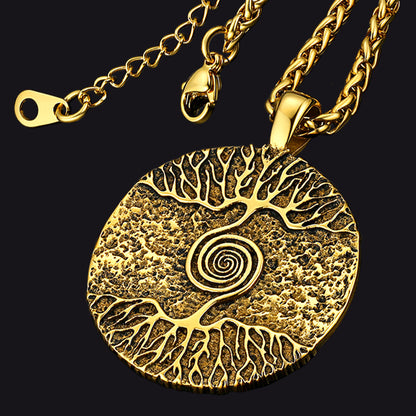 FaithHeart Viking Tree of Life Pendant Necklace for Men FaithHeart