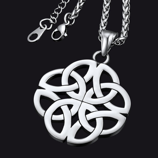 FaithHeart Viking Irish Celtic Knot Necklace For Men FaithHeart