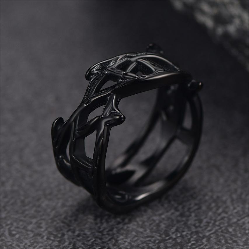 FaithHeart Christian Crown of Thorns Ring Stainless Steel For Men FaithHeart