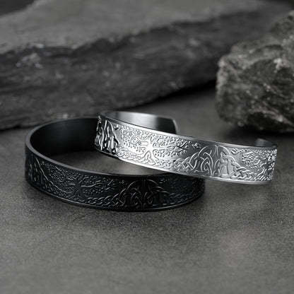FaithHeart Viking Celtic Tree of Life Arm Ring Bracelet for Men FaithHeart