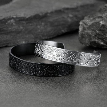 FaithHeart Viking Celtic Tree of Life Arm Ring Bracelet for Men FaithHeart