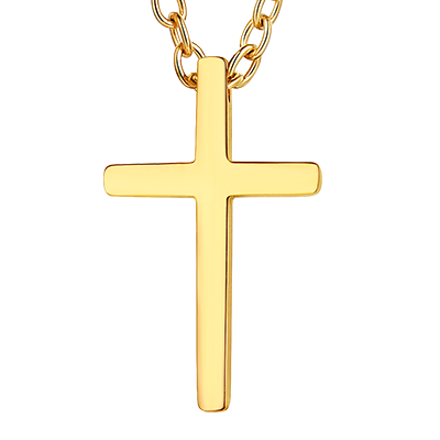 FaithHeart Classic Cross Necklace For Men/Women FaithHeart