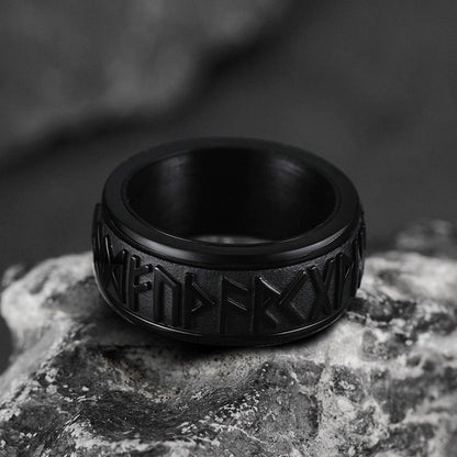 FaithHeart Norse Viking Rune Spinner Ring For Anxiety For Men FaithHeart