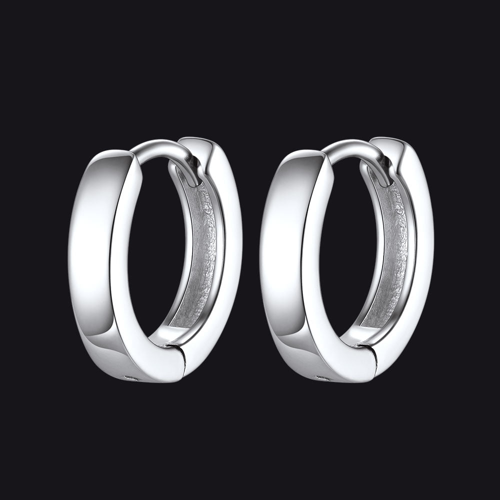 Sterling Huggie Hoop Classic Earrings