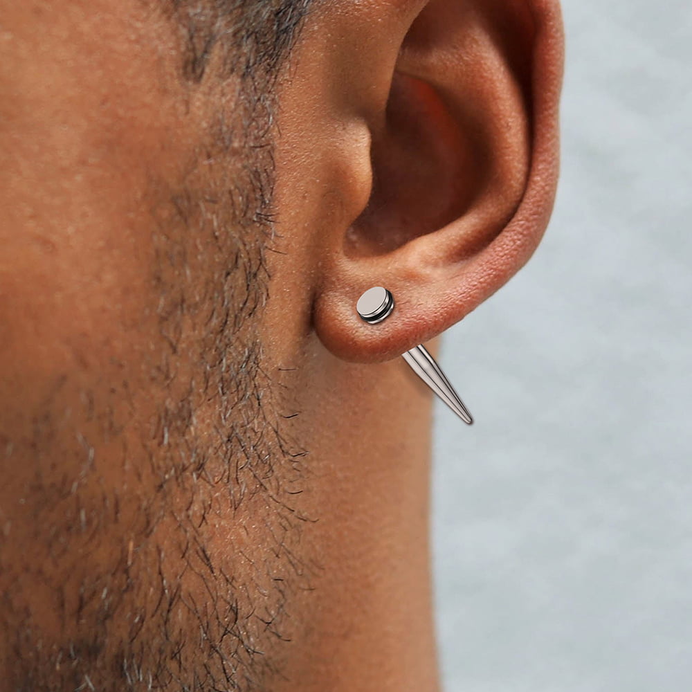 Punk Spike Stud Earrings Set For Men FaithHeart Jewelry