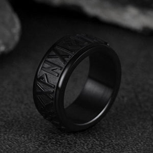 FaithHeart Norse Viking Rune Spinner Ring For Anxiety For Men FaithHeart