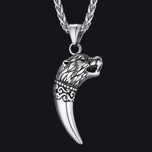 FaithHeart Viking Wolf Tooth Necklace For Men FaithHeartimg
