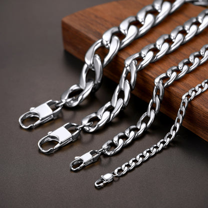 FaithHeart Sturdy Cuban Chain Necklace For Men FaithHeart