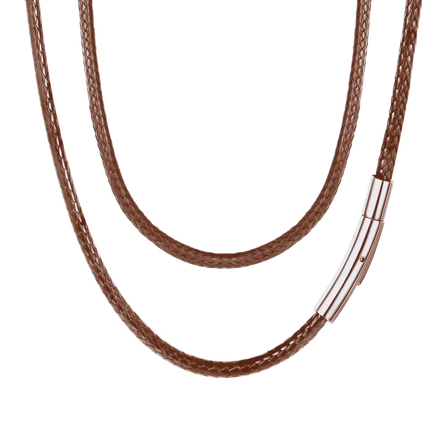 FaithHeart Braided Leather Chain Necklace Cord for Men 2MM/3MM FaithHeart
