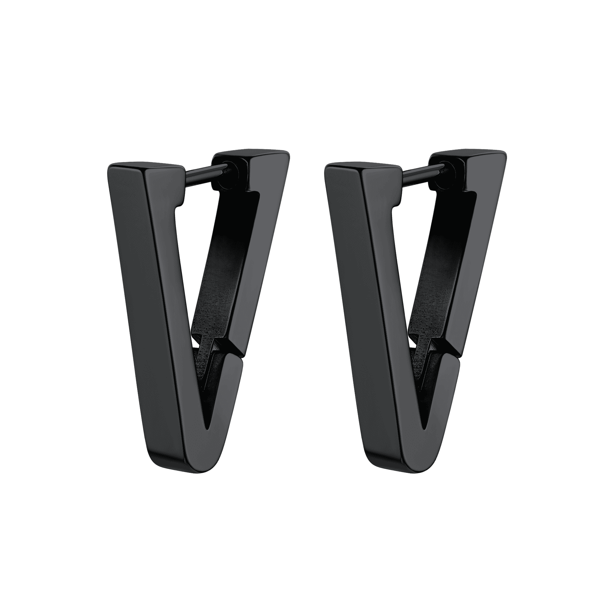 Classic Triangle Huggie Hoop Earrings