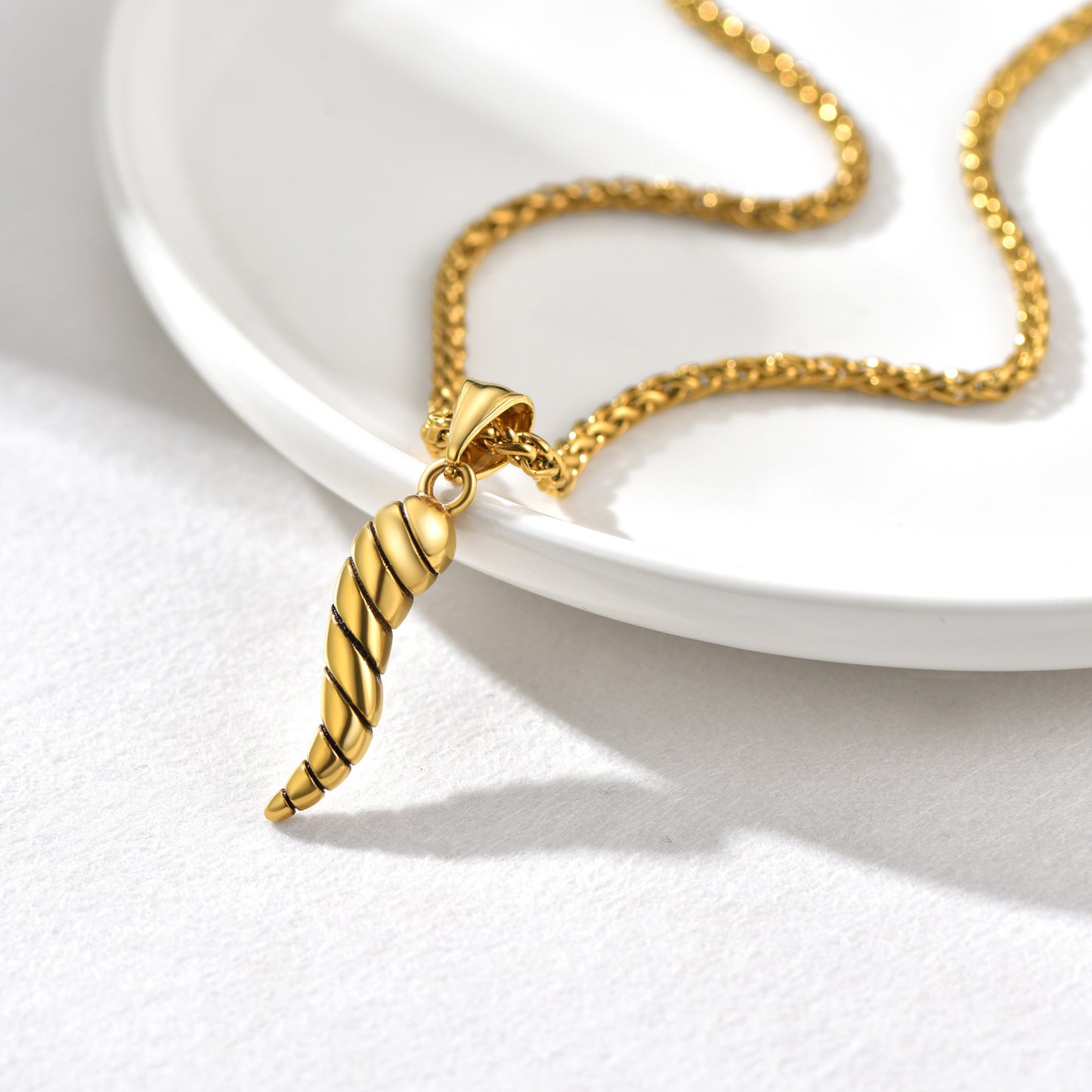 FaithHeart Italian Horn Pendant Necklace Cornicello Amulet Talisman FaithHeart