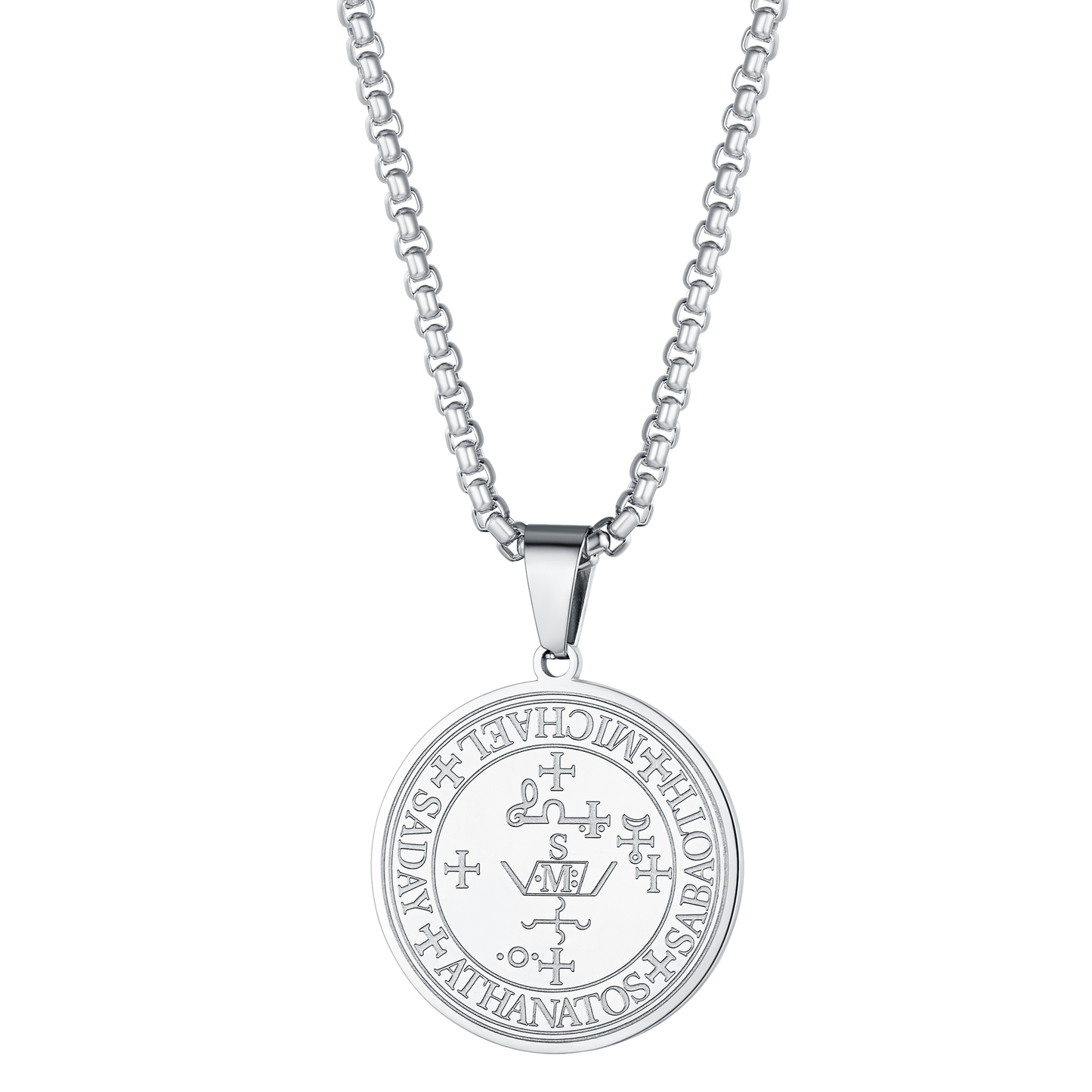 FaithHeart Sigil of Archangel Michael Talisman Necklace for Men FaithHeart