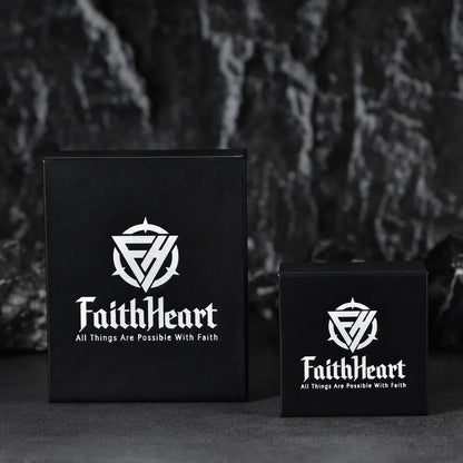 FaithHeart Personalized Picture Bracelets Engraved  Charm Cuff Leather Bracelet FaithHeart
