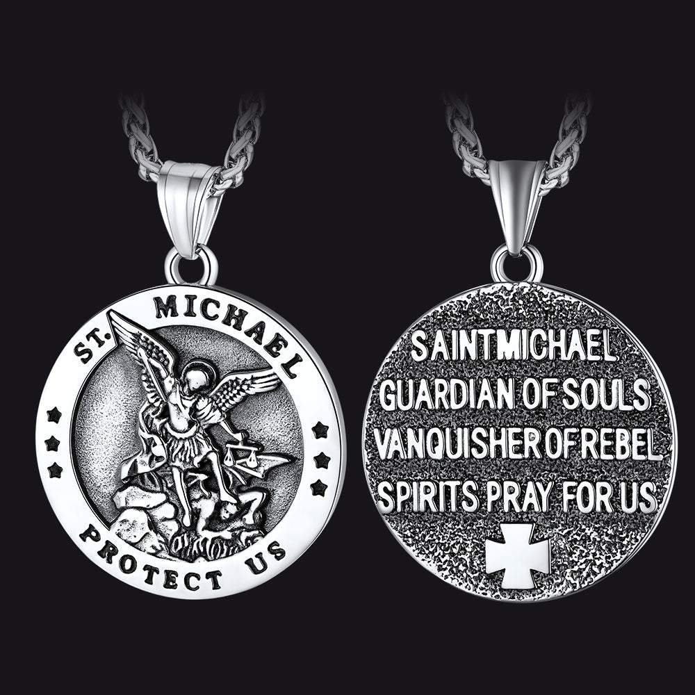 St. Michael Pendant Necklace for Men | Protection Jewelry