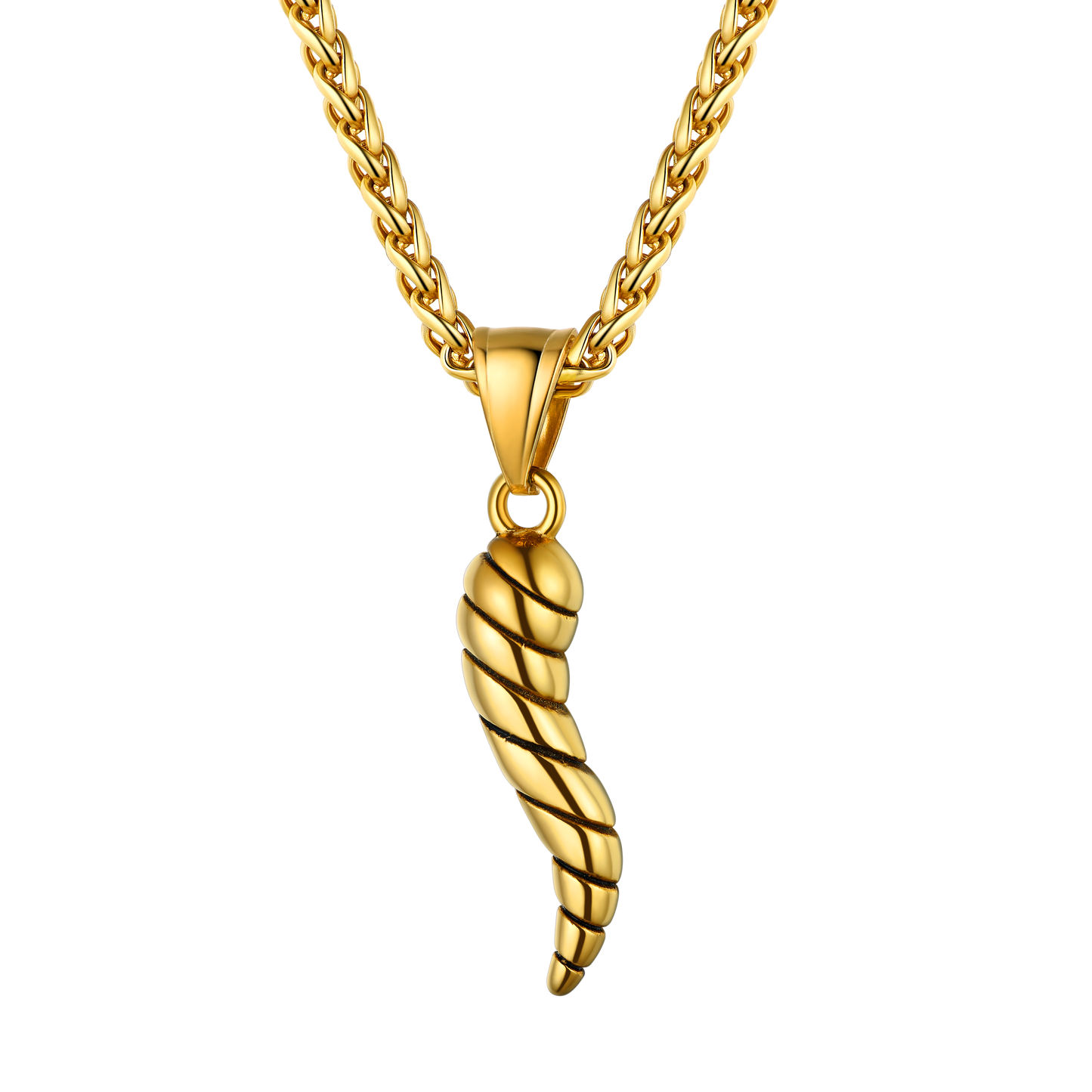 FaithHeart Italian Horn Pendant Necklace Cornicello Amulet Talisman FaithHeart