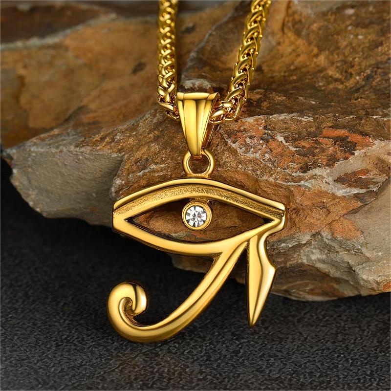 FaithHeart Eye of Horus Necklace Egyptian Amulet Pendant FaithHeart