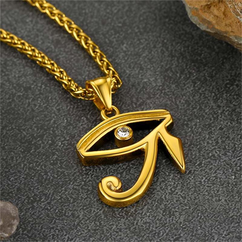 FaithHeart Eye of Horus Necklace Egyptian Amulet Pendant FaithHeart